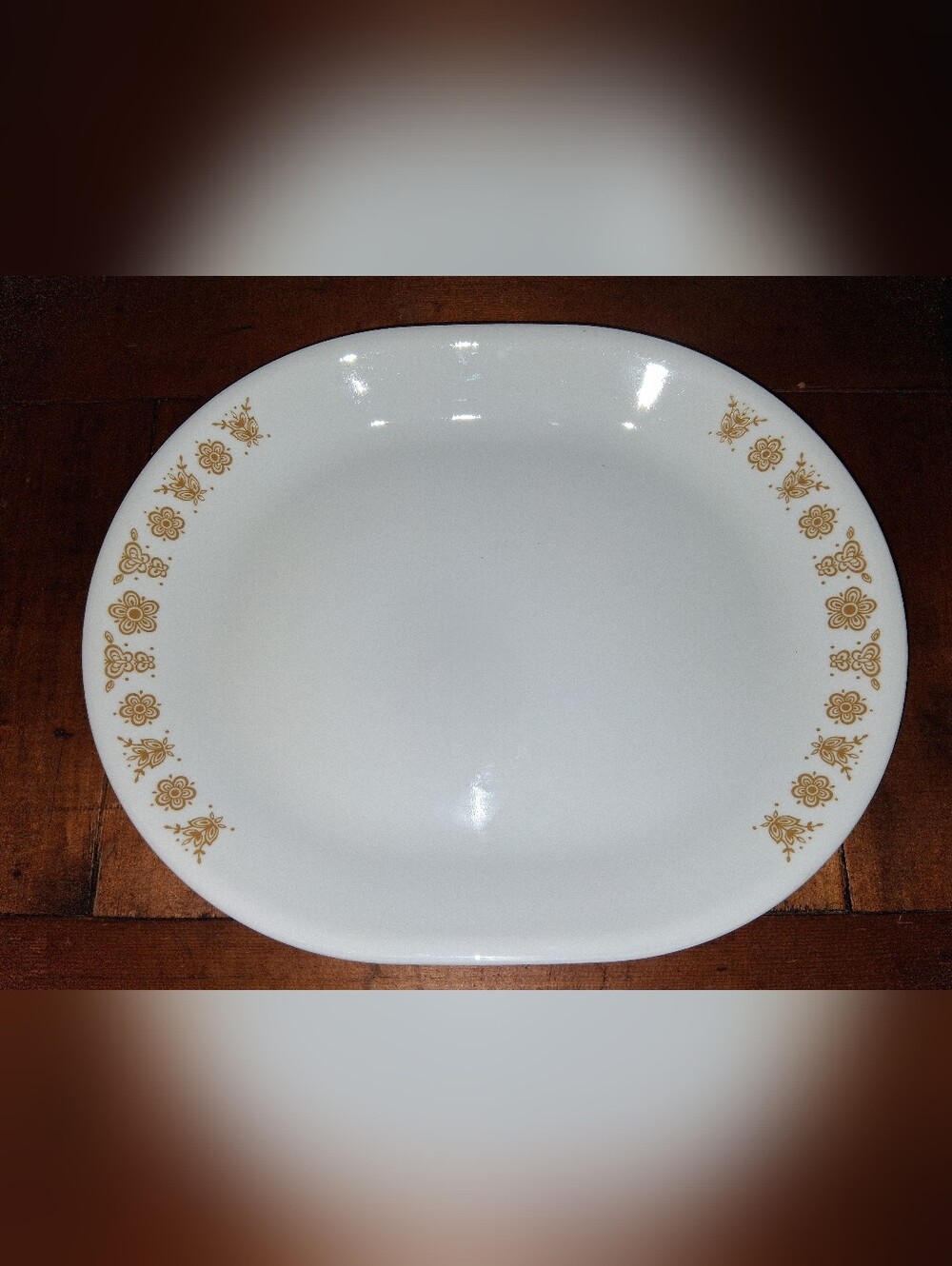 Vintage Corelle Gold Butterfly Serving Platter